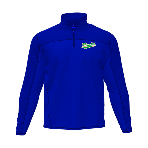 [CUS-DFW-QTRZ-PER-LSL-RYL-AS-LOGO1] Quarter Zip Pullover (Adult S, Royal, Logo 1)
