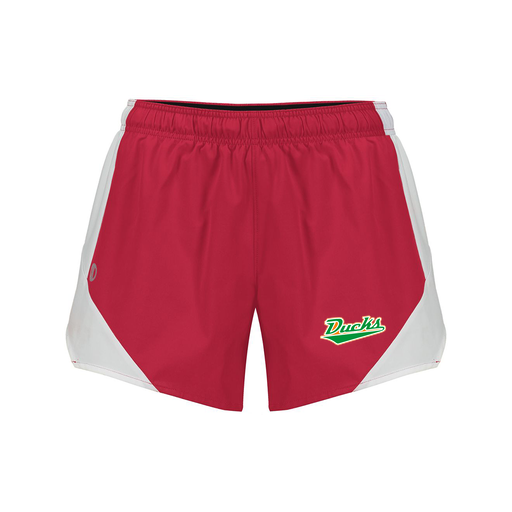 [229489.H01.S-LOGO1] Girls Olympus Shorts (Female Youth S, Red, Logo 1)