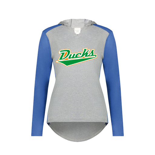 [6902.28V.XS-LOGO1] Ladies Vintage Hoodie (Female Adult XS, Royal, Logo 1)