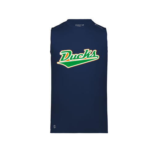 [222593.065.S-LOGO1] Men's CoolDry TankTop (Adult S, Navy, Logo 1)