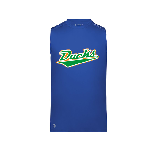 [222593.060.S-LOGO1] Men's CoolDry TankTop (Adult S, Royal, Logo 1)