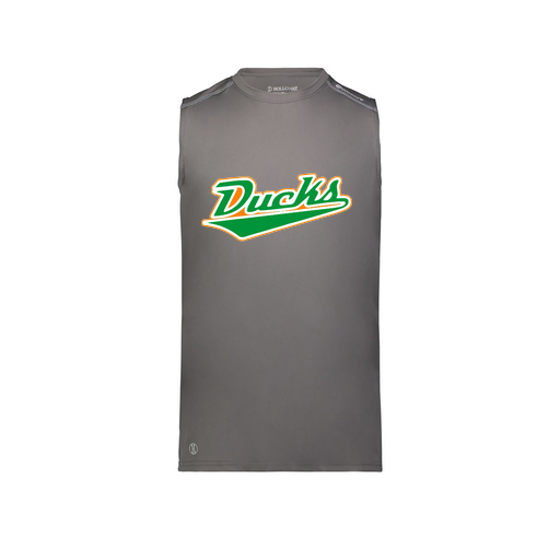 [222593.98D.S-LOGO1] Men's CoolDry TankTop (Adult S, Gray, Logo 1)