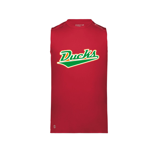 [222593.083.S-LOGO1] Men's CoolDry TankTop (Adult S, Red, Logo 1)