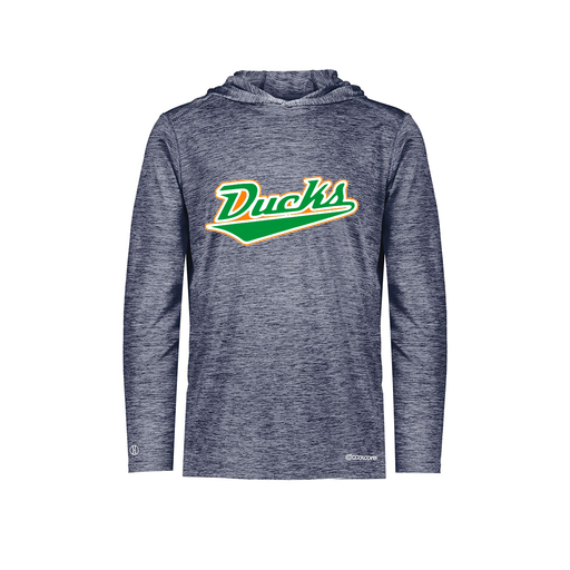 [FOLHCGNV-AS-LOGO1] Decker Men's Charge Hoodie (Adult S, Navy, Logo 1)