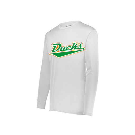 [222822.005.XS-LOGO1] Men's LS Smooth Sport Shirt (Adult XS, White, Logo 1)
