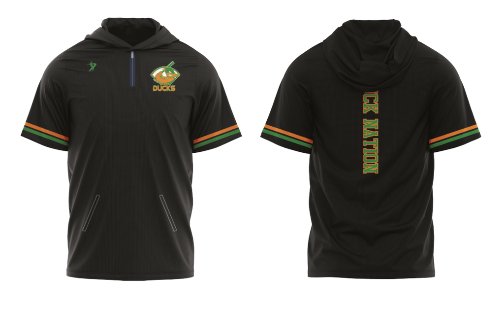 Old School Ducks 12U - Black SSL 1/4 Zip (W/ HOOD)